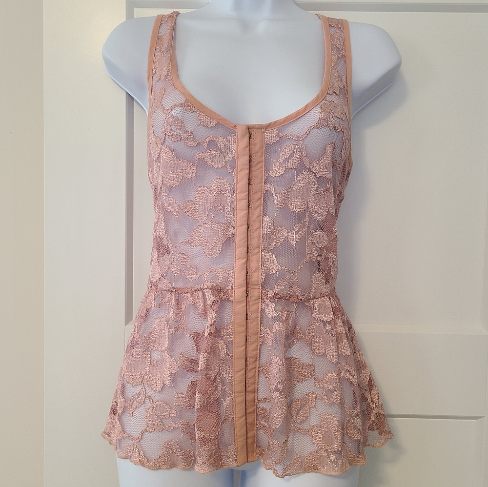 Lace Corset Tank Top